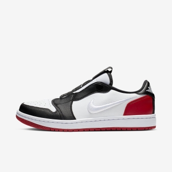 Nike Air Jordan 1 Retro Low Slip - Jordan Sko - Hvide/Rød/Sort/Hvide | DK-30330